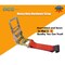 Tie 4 Safe 1 Pack Heavy Duty 4" x 30' Ratchet Tie Down Strap Flat Hook for Farm Trailer Truck Red RT21R-1530-M12N-R-1 - alternate 3